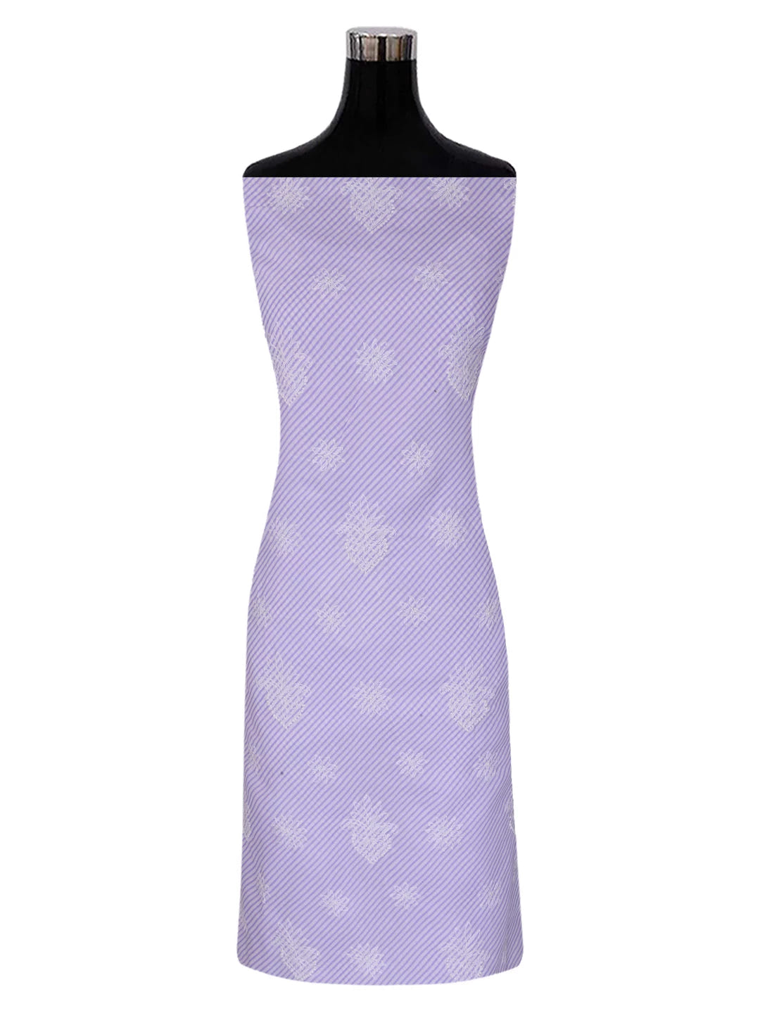 Ada Hand Embroidered Mauve Cotton Lucknowi Chikankari Unstitched Suit Piece 01A370361