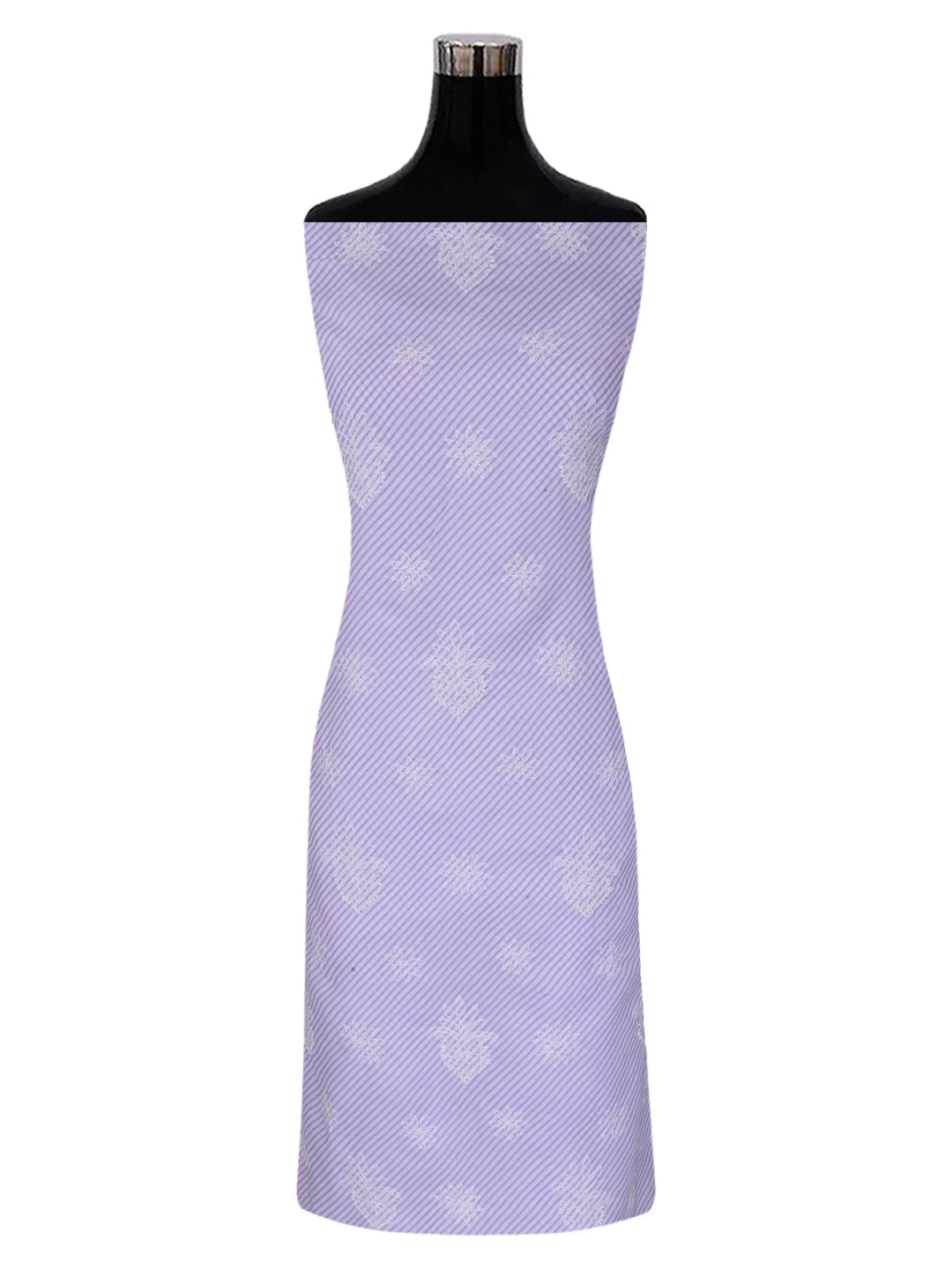 Ada Hand Embroidered Mauve Cotton Lucknowi Chikankari Unstitched Suit Piece 01A370361