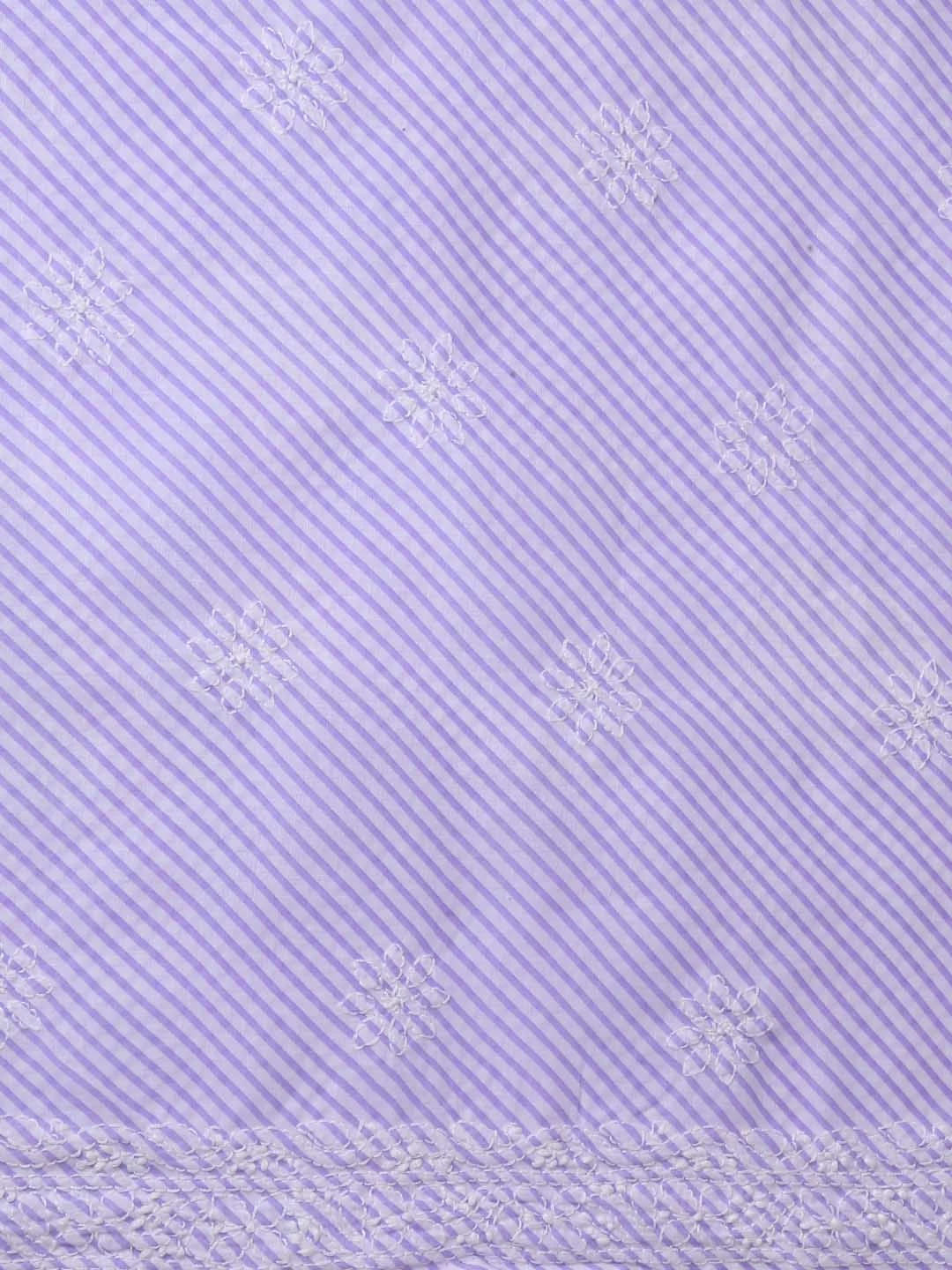 Ada Hand Embroidered Mauve Cotton Lucknowi Chikankari Unstitched Suit Piece 01A370361