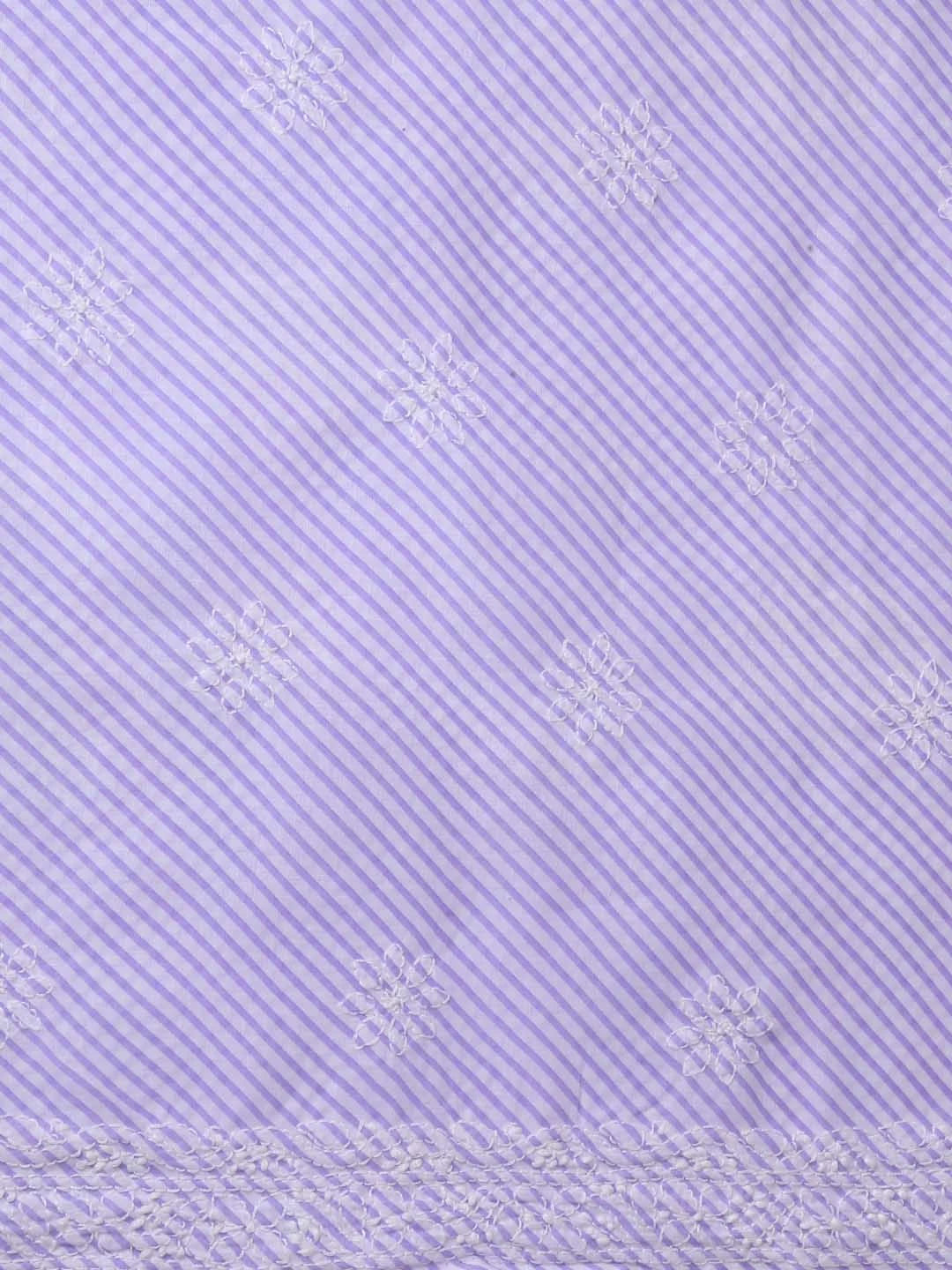 Ada Hand Embroidered Mauve Cotton Lucknowi Chikankari Unstitched Suit Piece 01A370361