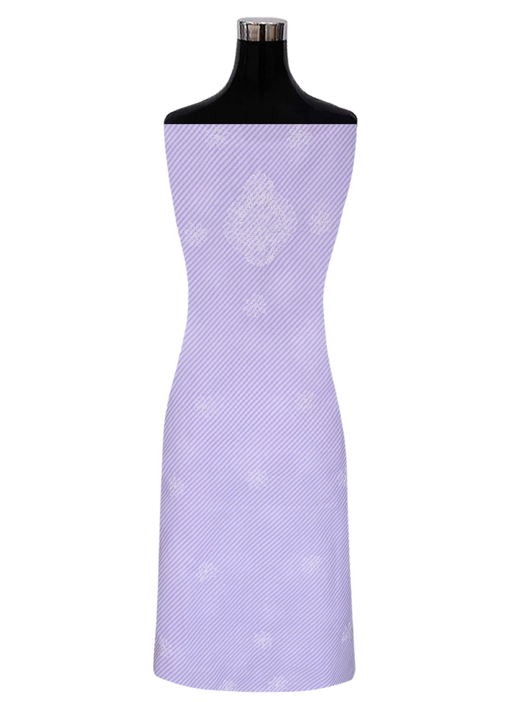 Ada Hand Embroidered Mauve Cotton Lucknowi Chikankari Unstitched Suit Piece 01A370361