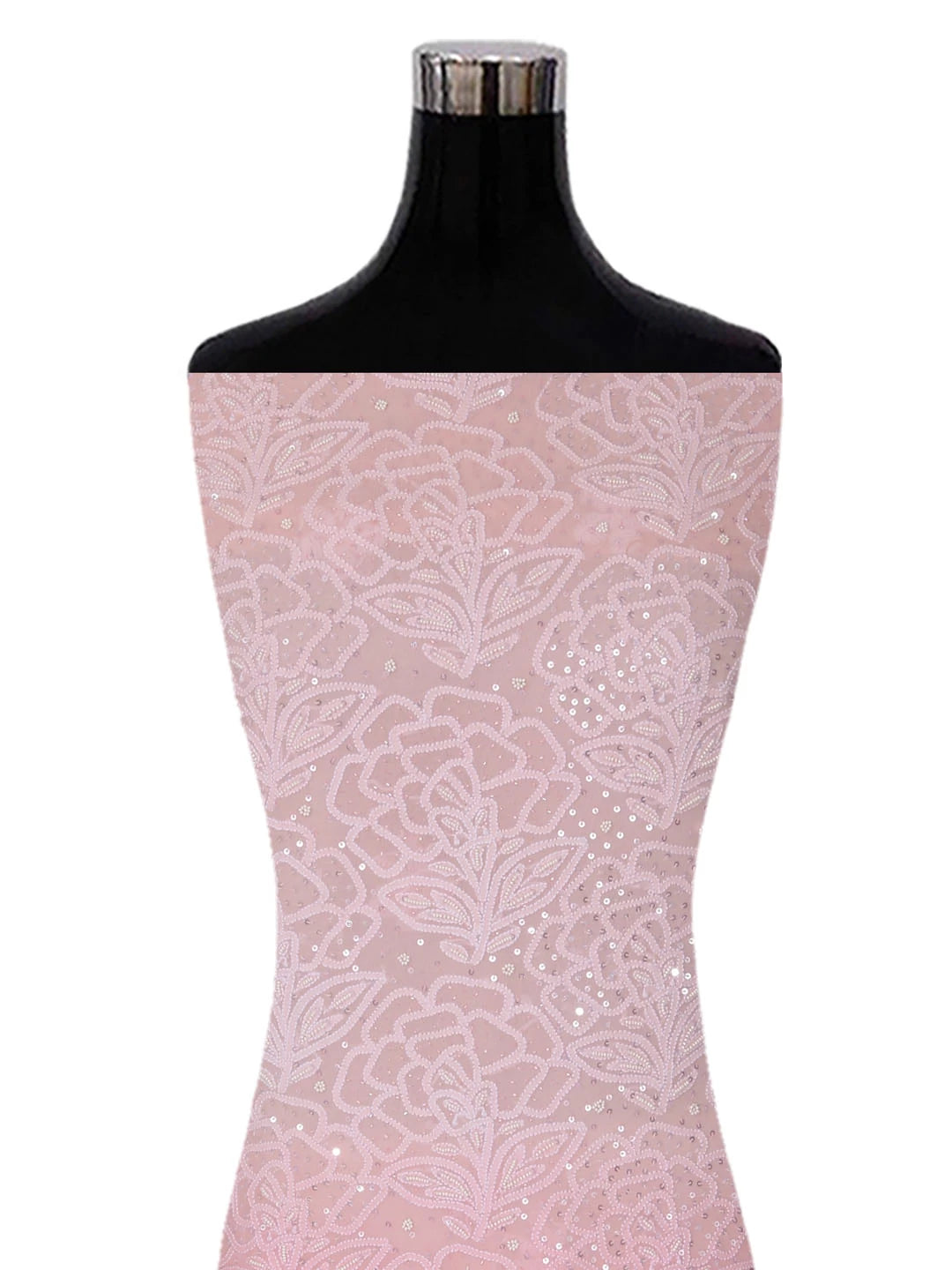 Ada Hand Embroidered Peach Ombre Shade Pure Georgette Lucknowi Chikankari Unstitched Kurta Dupatta Set With Pearl Work 01A361047