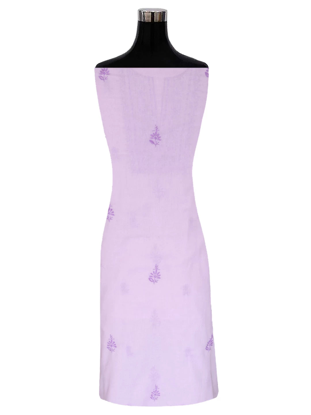 Ada Hand Embroidered Lavender Mulmul Lucknowi Chikankari Unstitched Suit Piece 01A376763