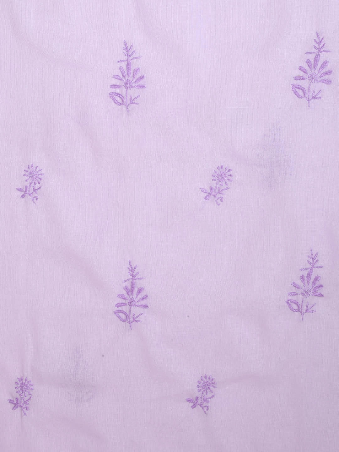 Ada Hand Embroidered Lavender Mulmul Lucknowi Chikankari Unstitched Suit Piece 01A376763