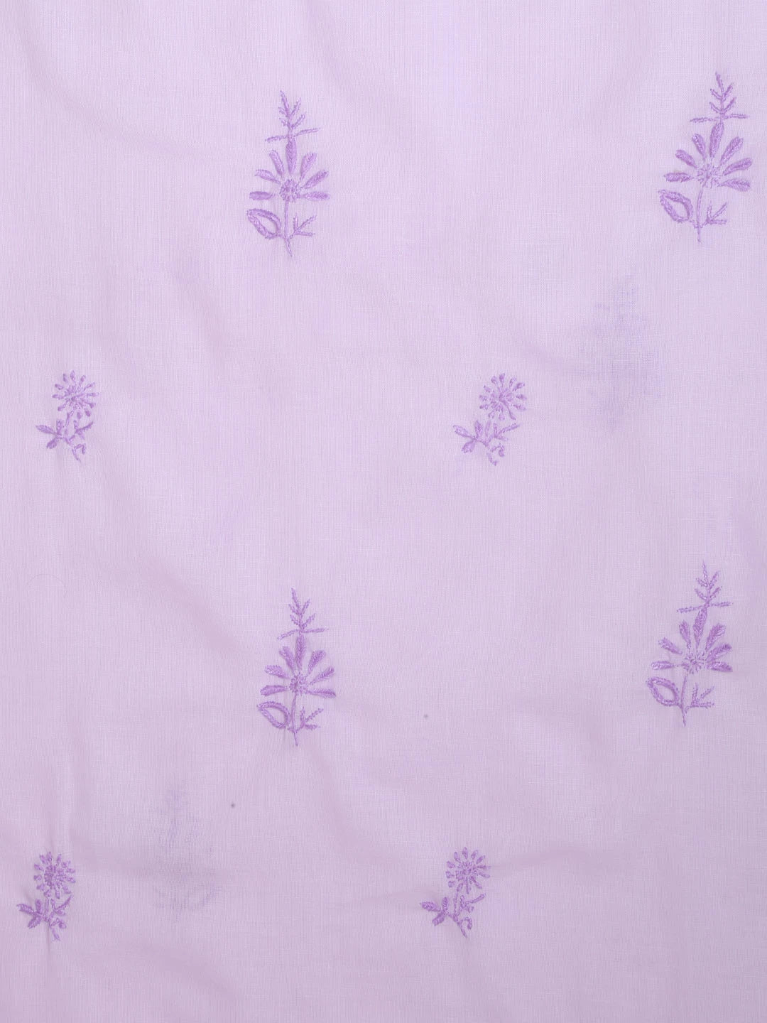 Ada Hand Embroidered Lavender Mulmul Lucknowi Chikankari Unstitched Suit Piece 01A376763