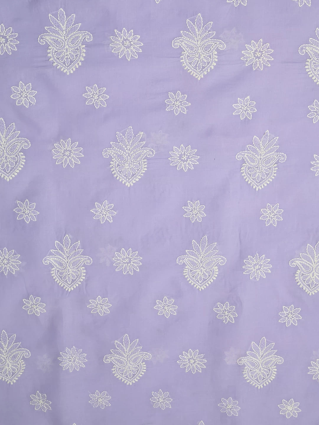 Ada Hand Embroidered Mauve Cotton Lucknowi Chikankari Unstitched Suit Piece A211282