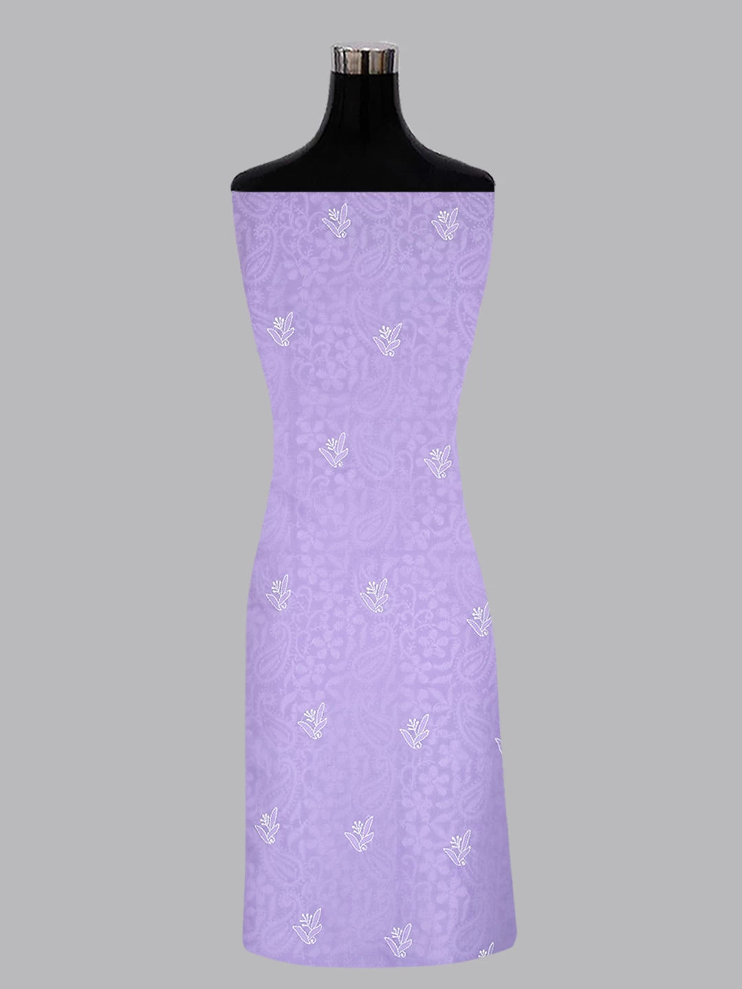 Ada Hand Embroidered Mauve Cotton Lucknowi Chikankari Unstitched Suit Piece 01A409626