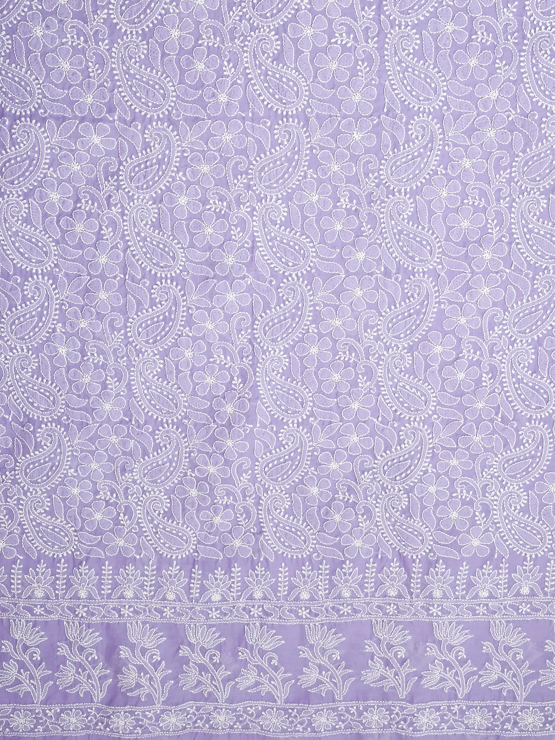Ada Hand Embroidered Mauve Cotton Lucknowi Chikankari Unstitched Suit Piece 01A409626
