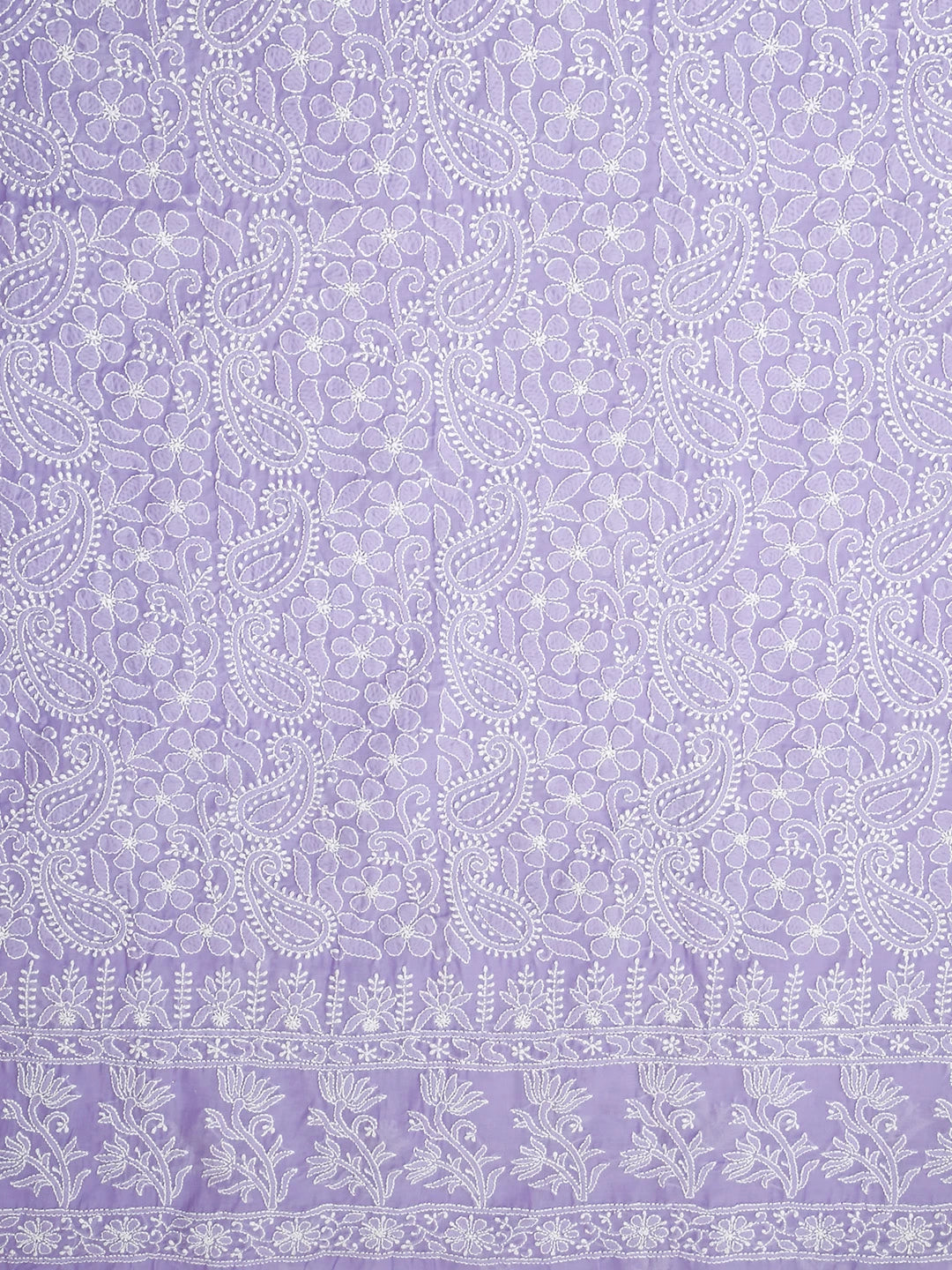 Ada Hand Embroidered Mauve Cotton Lucknowi Chikankari Unstitched Suit Piece 01A409626