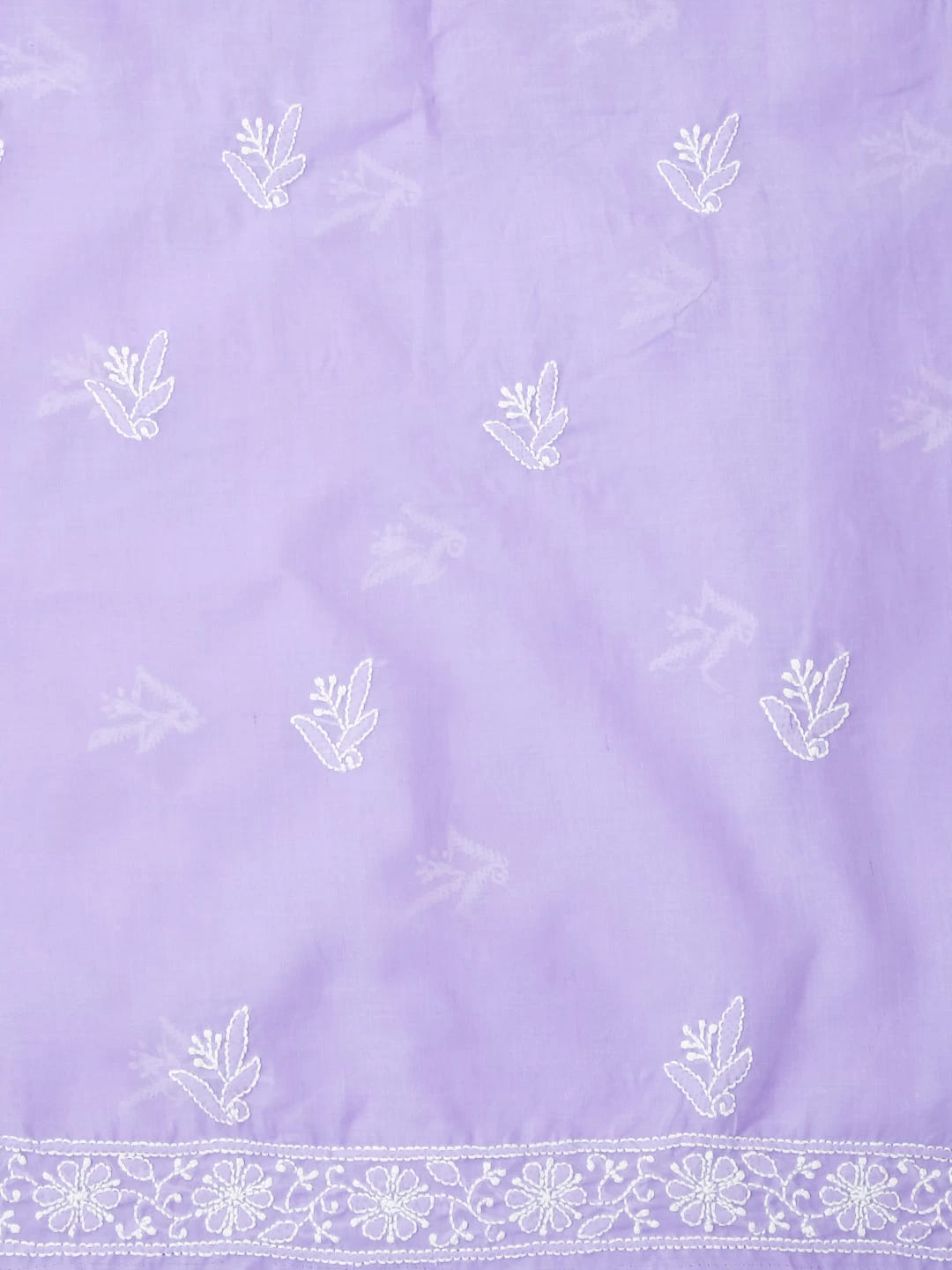 Ada Hand Embroidered Mauve Cotton Lucknowi Chikankari Unstitched Suit Piece 01A409626