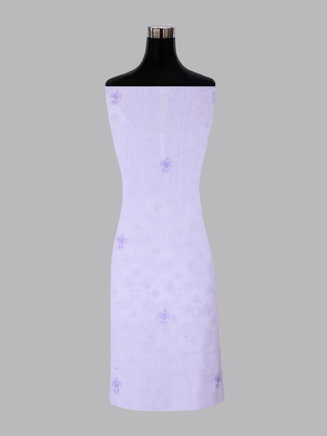 Ada Hand Embroidered Lavender Mul Cotton Lucknowi Chikankari Unstitched Suit Piece 01A369741