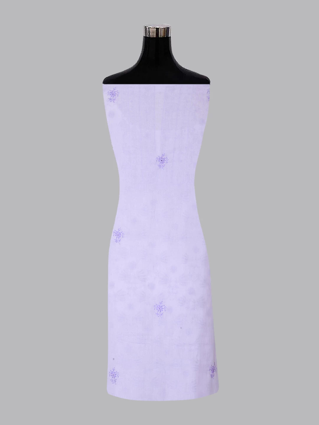Ada Hand Embroidered Lavender Mul Cotton Lucknowi Chikankari Unstitched Suit Piece 01A369741