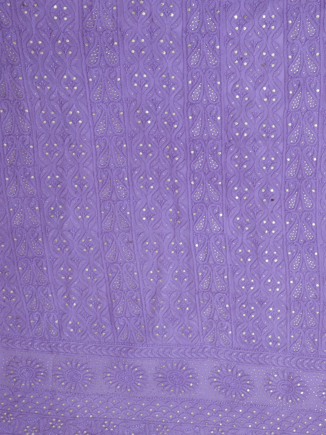 Ada Hand Embroidered Mauve Viscose Georgette Lucknowi Chikankari Unstitched Kurta Dupatta Set With Mukaish Work 01A399057