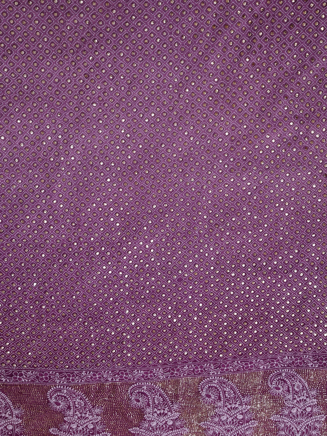 Ada Hand Embroidered Mauve Ombre Shade Pure Georgette Lucknowi Chikankari Unstitched Kurta Dupatta Set With Muqaish Work 01A298032