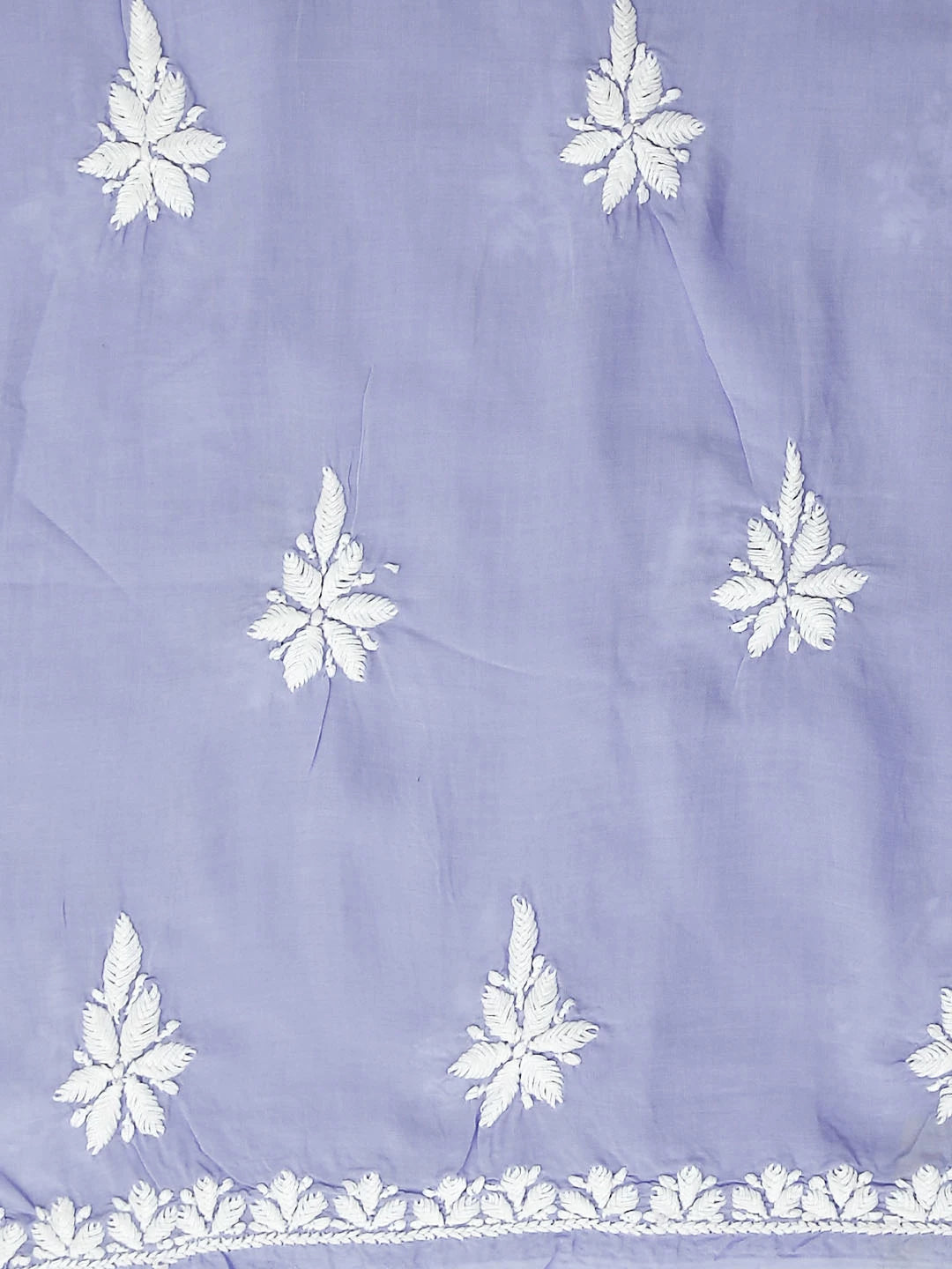 Ada Hand Embroidered Mauve Modal Lucknowi Chikankari Unstitched Kurta Piece 01A451726