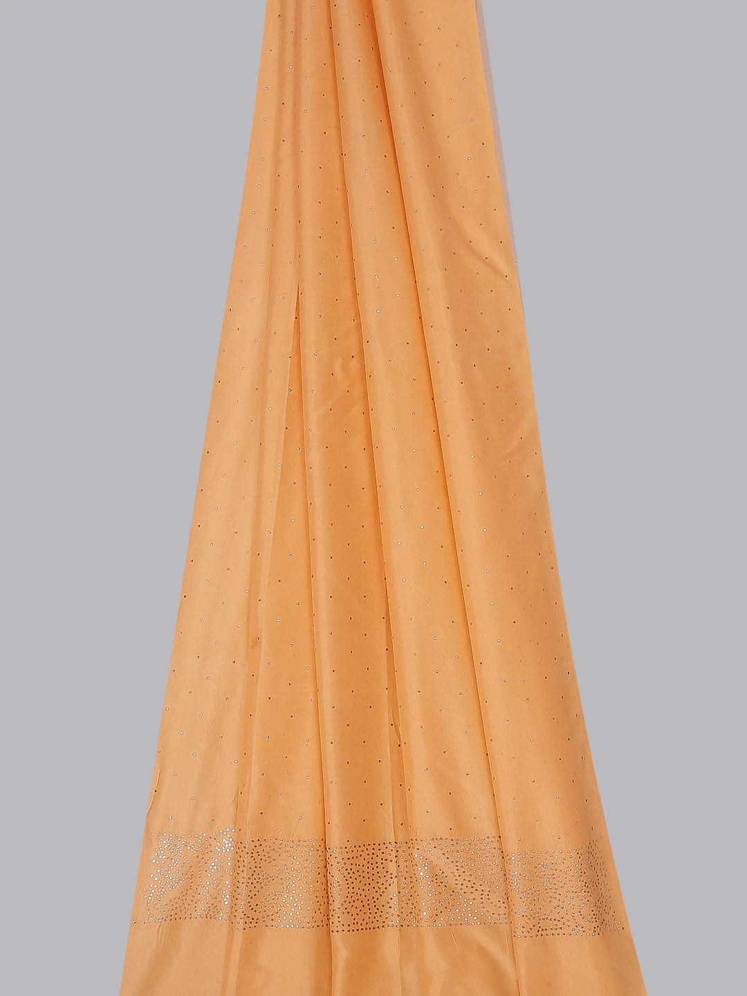 Ada Peach Silk Dupatta With Mukaish Work A92939