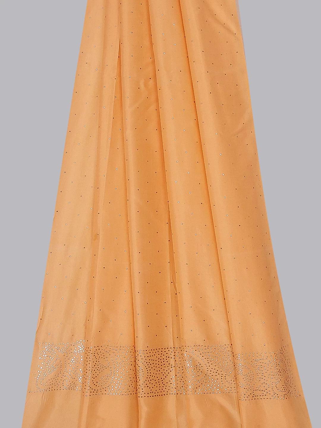 Ada Peach Silk Dupatta With Mukaish Work A92939