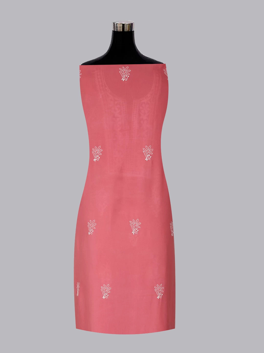 Ada Hand Embroidered Pink Modal Lucknowi Chikankari Unstitched Kurta Piece 01A477500