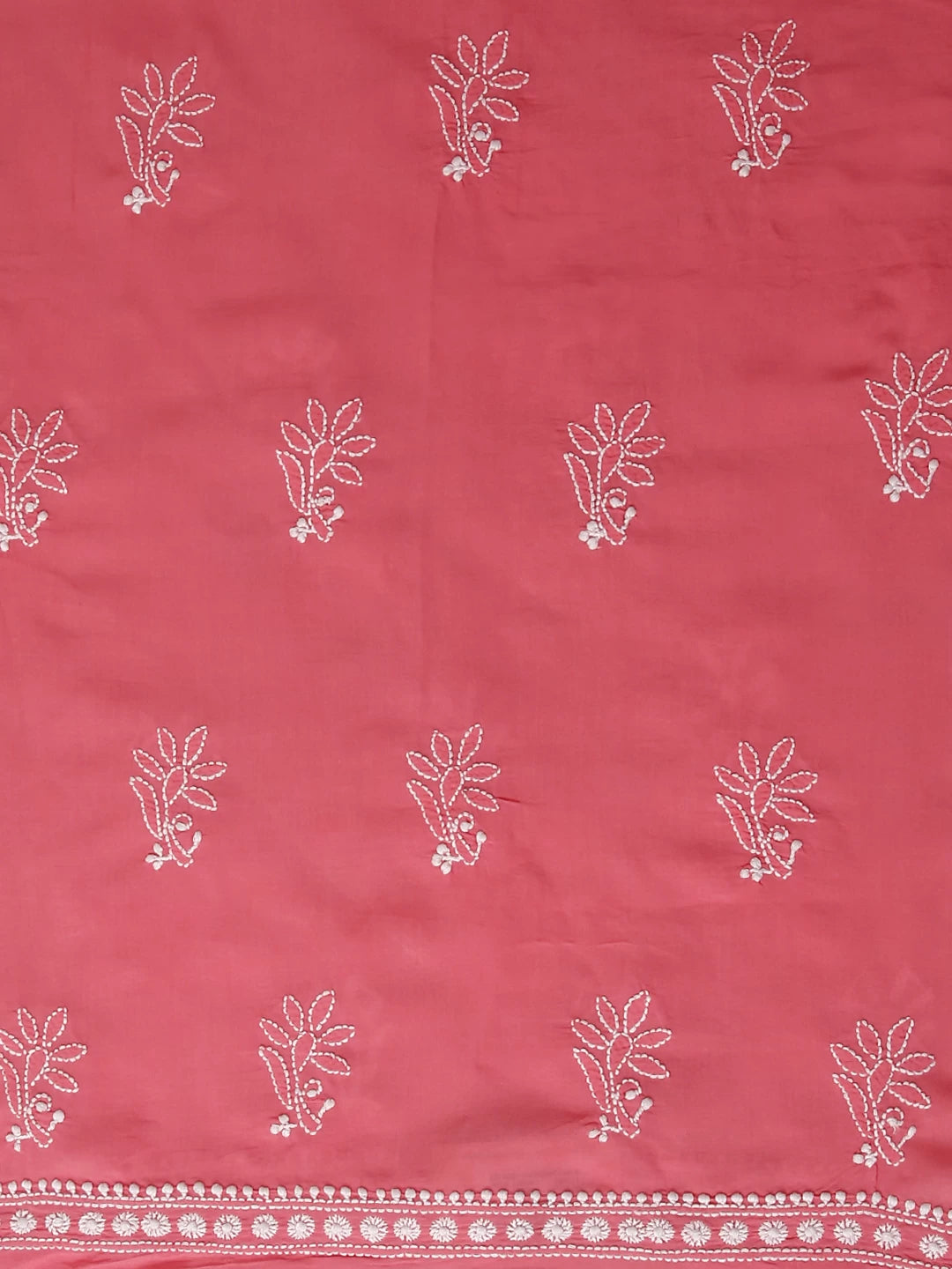 Ada Hand Embroidered Pink Modal Lucknowi Chikankari Unstitched Kurta Piece 01A477500