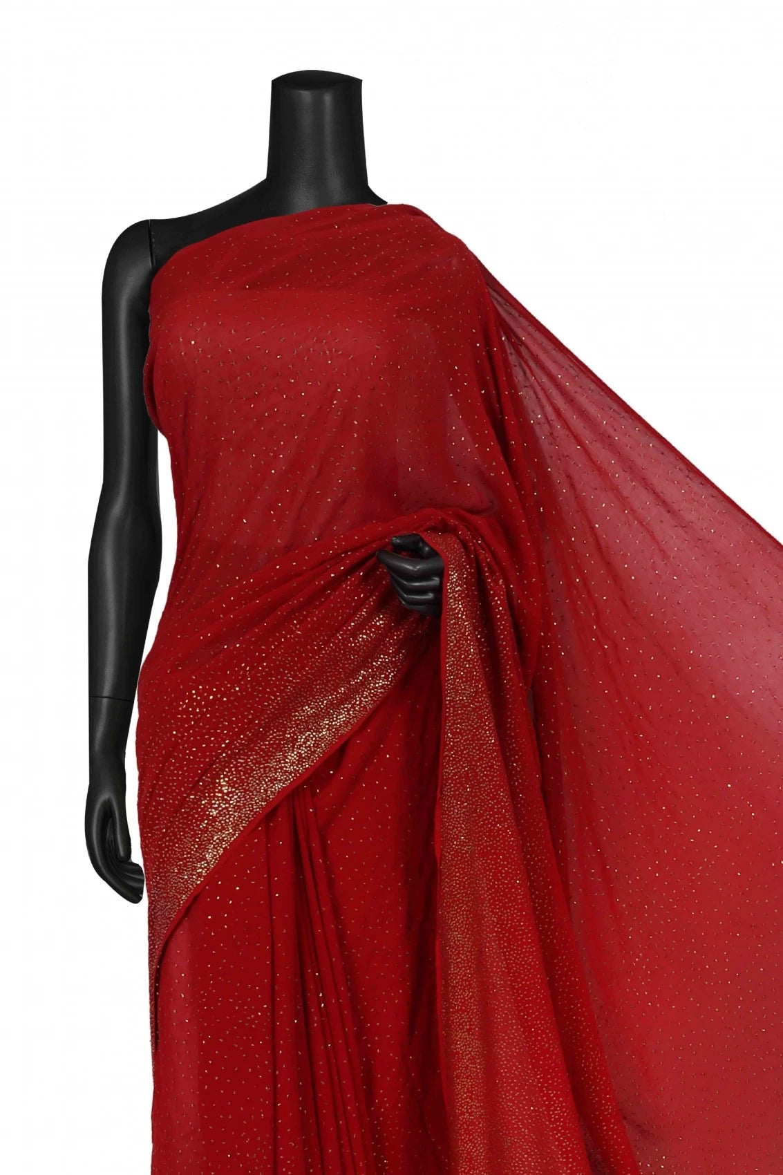 Ada Hand Embellished Maroon Pure Georgette Lucknowi Chikankari Saree With Blouse And Muqaish Work A564529