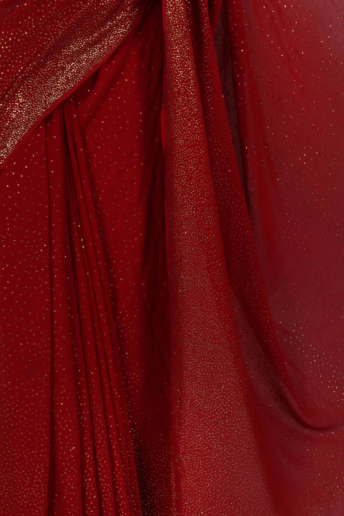 Ada Hand Embellished Maroon Pure Georgette Lucknowi Chikankari Saree With Blouse And Muqaish Work A564529