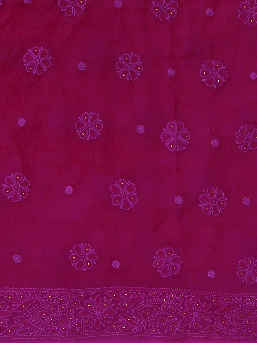 Ada Hand Embroidered Purple Viscose Georgette Lucknowi Chikankari Unstitched Kurta Dupatta Set With Muqaish Work 01A459420