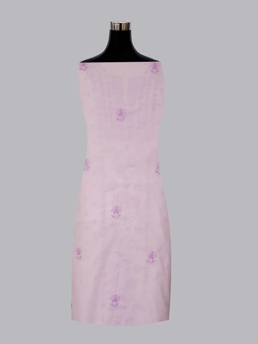 Ada Hand Embroidered Lilac Mulmul Lucknowi Chikankari Unstitched Suit Piece 01A421764