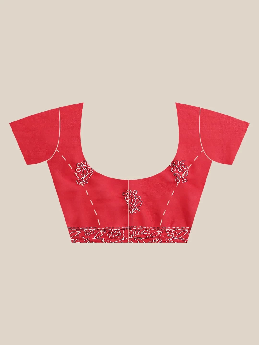 Ada Hand Embroidered Red Georgette Lucknowi Chikankari Saree With Blouse A183182
