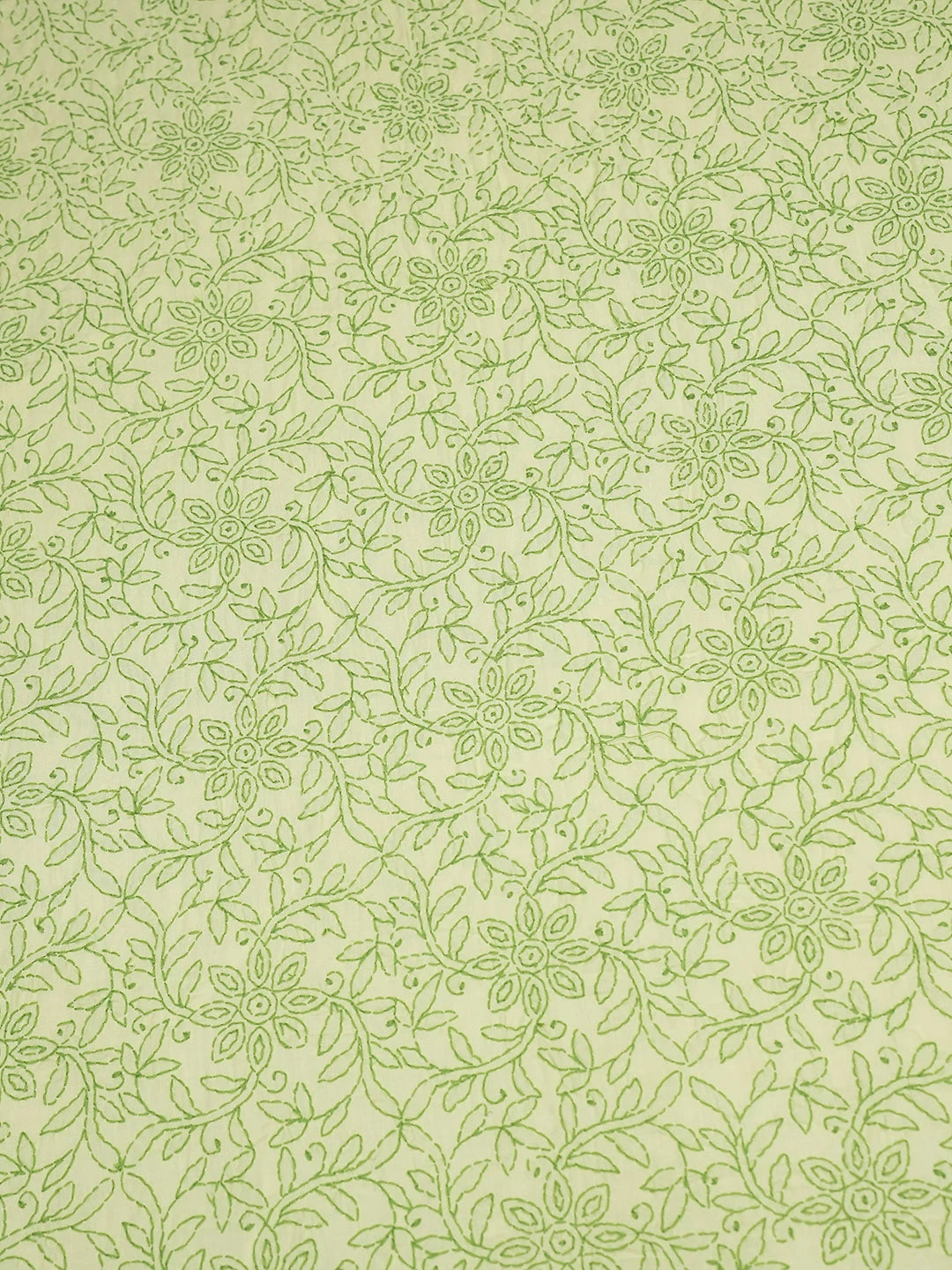 Ada Hand Embroidered Lime Green Cotton Lucknowi Chikankari Bed Sheet With Pillow And Cushion Cover Set 01A492928