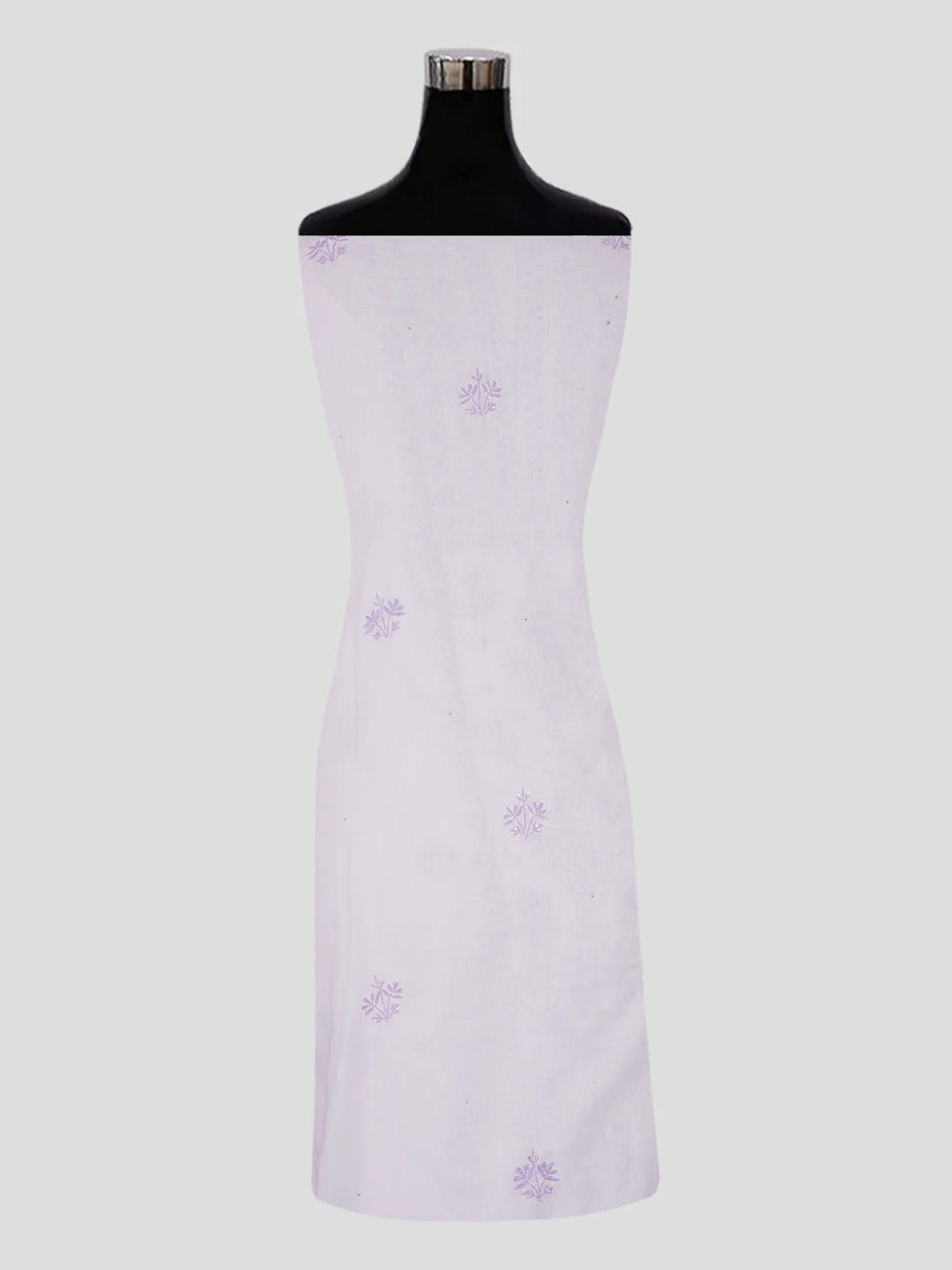 Ada Hand Embroidered Mauve Cotton Lucknowi Chikankari Unstitched Suit Piece with Sequinned Work 01A409530