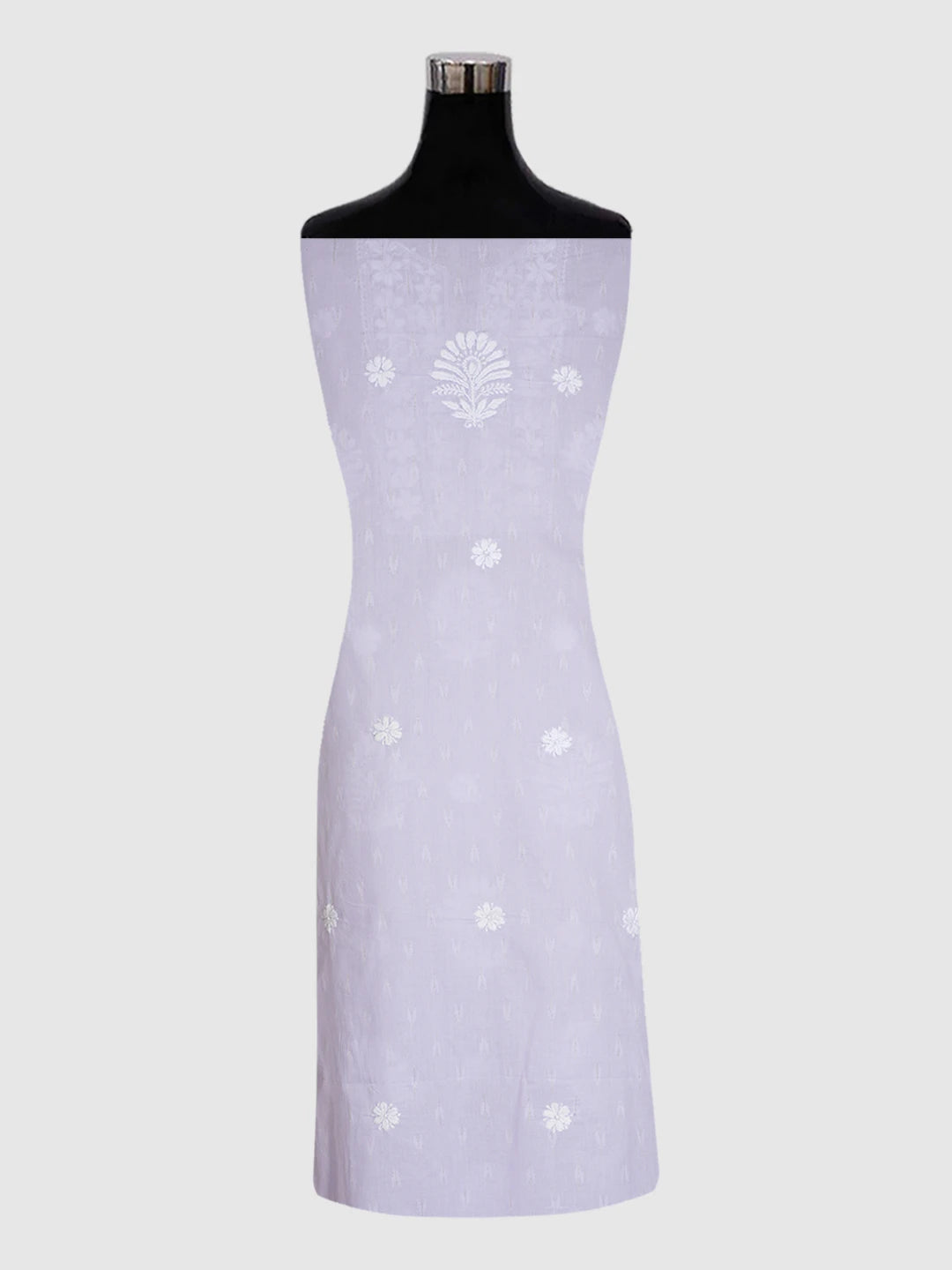 Ada Hand Embroidered Mauve Cotton lucknowi Chikankari Unstitched Kurta Piece 01A535384