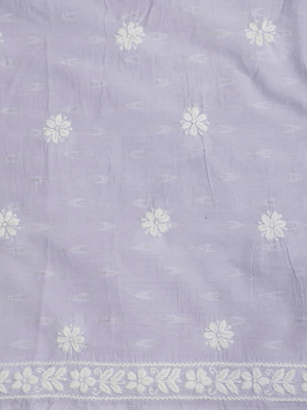 Ada Hand Embroidered Mauve Cotton lucknowi Chikankari Unstitched Kurta Piece 01A535384