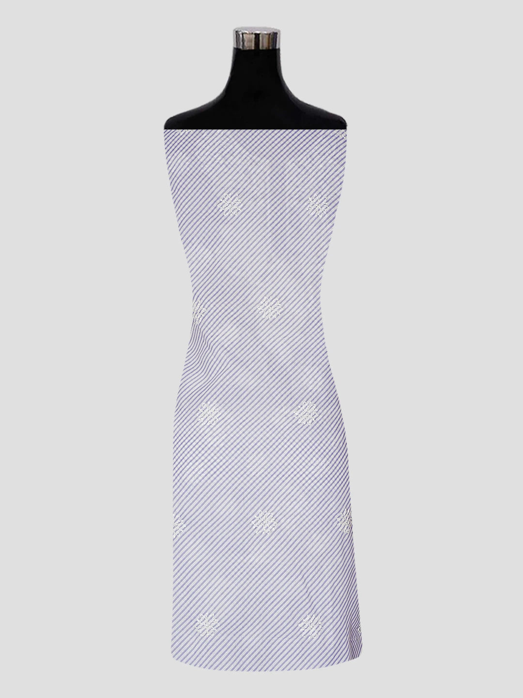 Ada Hand Embroidered Mauve And White Cotton Lucknowi Chikankari Unstitched Suit Piece 01A488578