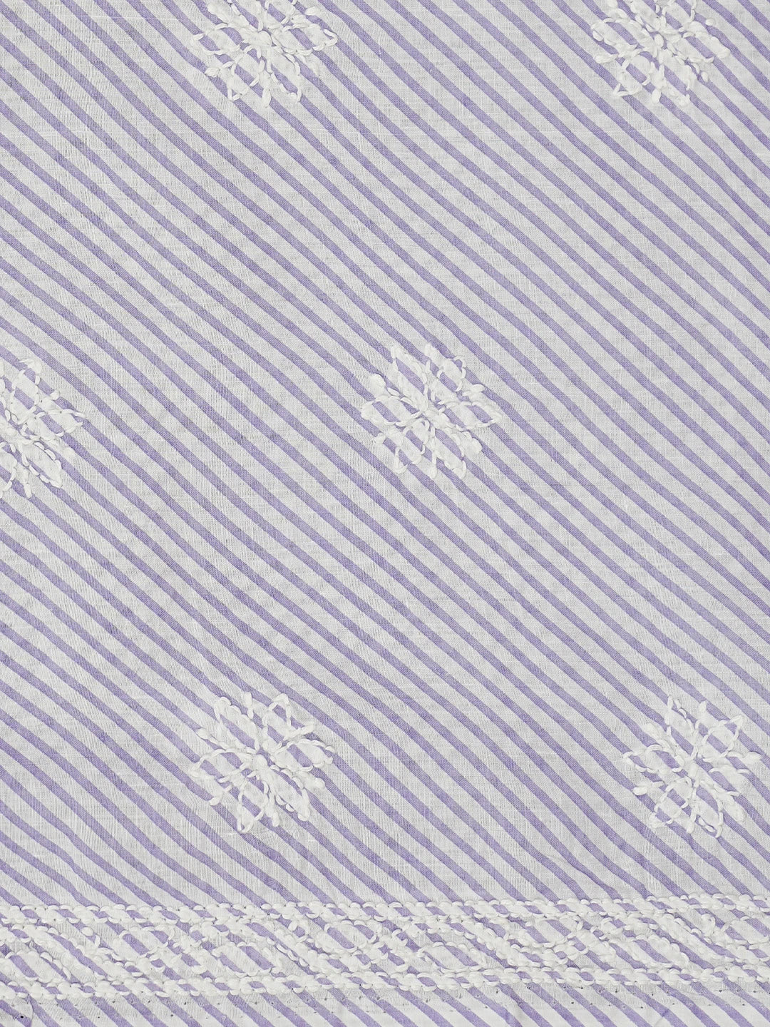 Ada Hand Embroidered Mauve And White Cotton Lucknowi Chikankari Unstitched Suit Piece 01A488578