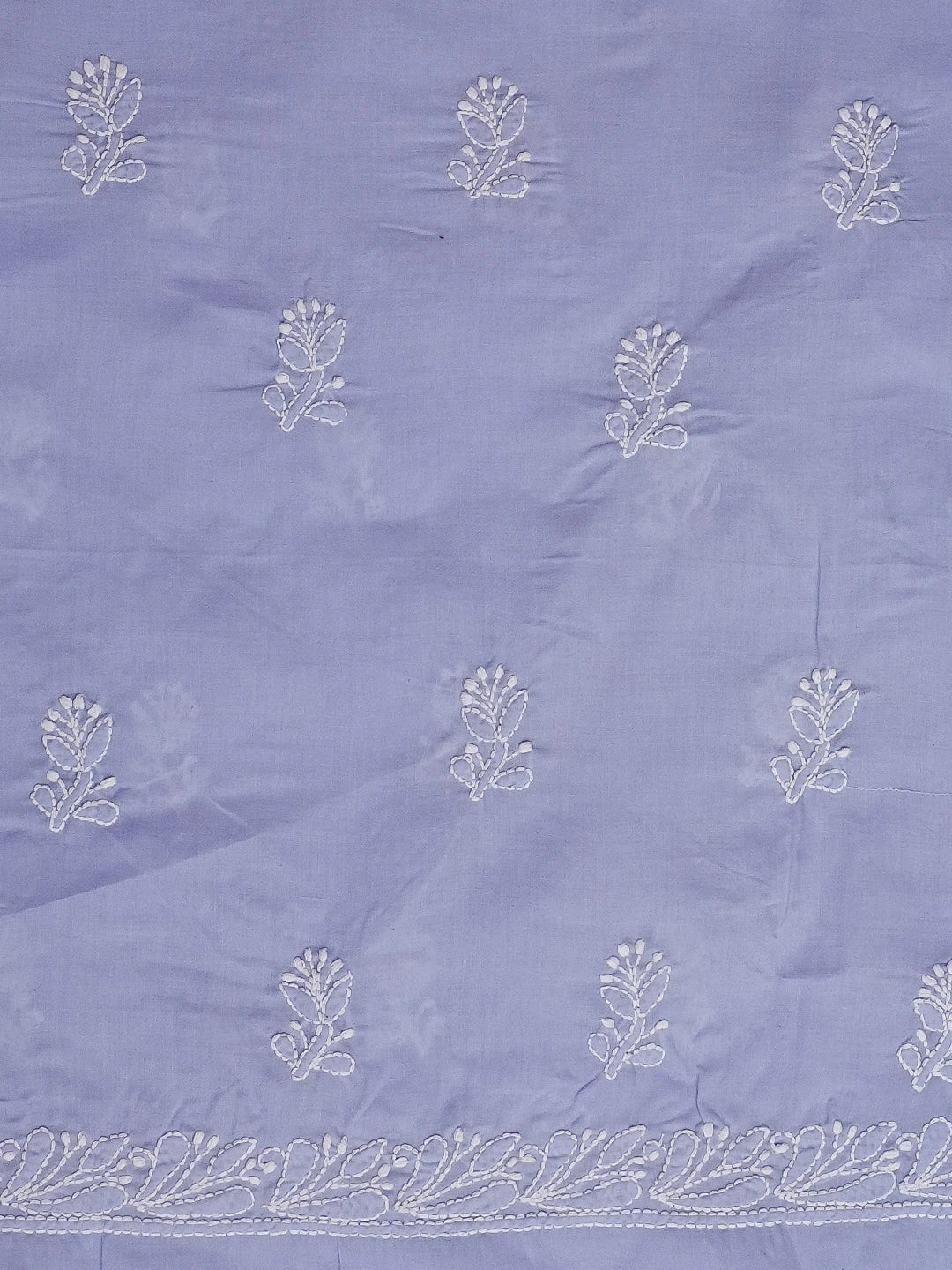 Ada Hand Embroidered Mauve Cotton Lucknowi Chikankari Unstitched Suit Piece 01A550898