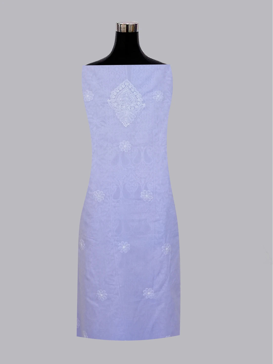 Ada Hand Embroidered Mauve Cotton Lucknowi Chikankari Unstitched Suit Piece 01A550369