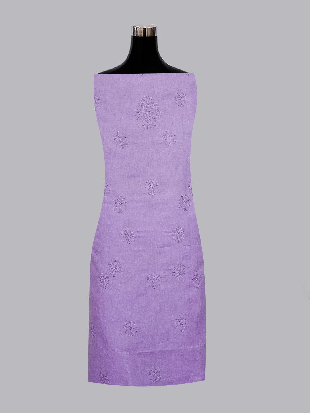 Ada Hand Embroidered Mauve Cotton Lucknowi Chikankari Unstitched Suit Piece 01A561708