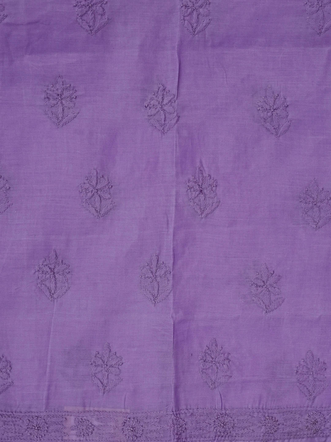 Ada Hand Embroidered Mauve Cotton Lucknowi Chikankari Unstitched Suit Piece 01A561708