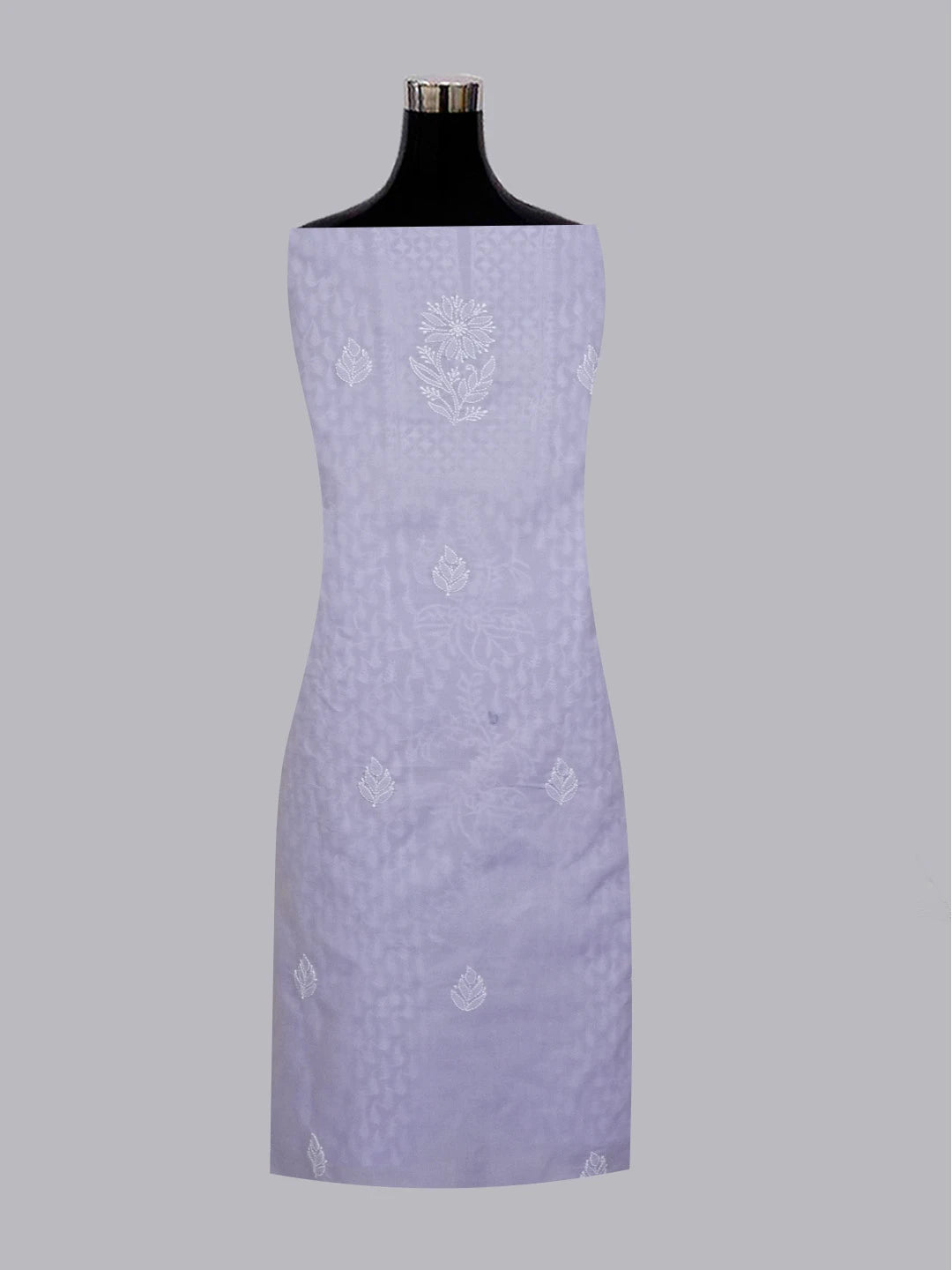Ada Hand Embroidered Mauve Cotton Lucknowi Chikankari Unstitched Suit Piece 01A558850