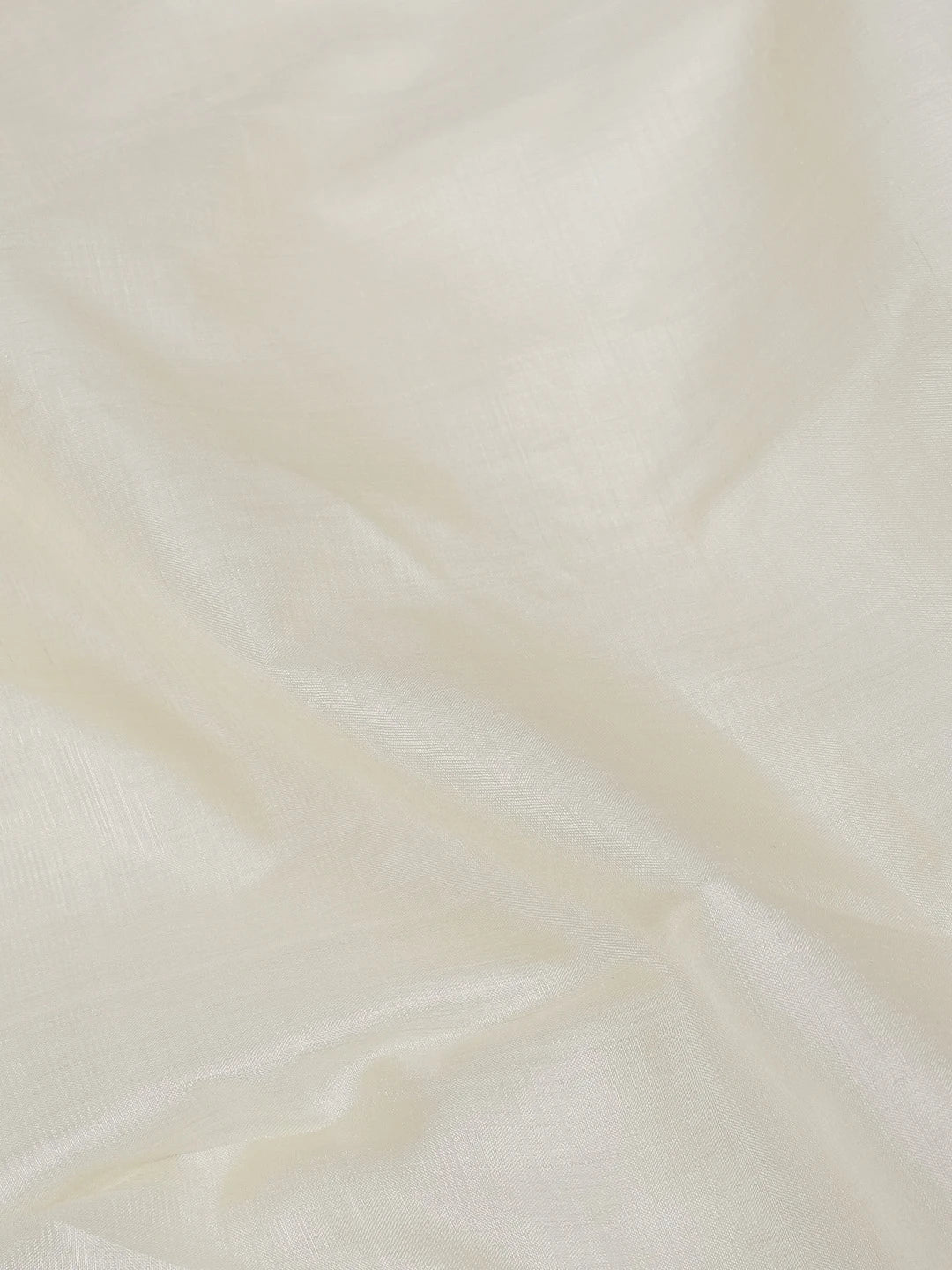 Ada Hand Embroidered Cream Silk Lucknowi Chikankari Men's Kurta Piece 01A584551