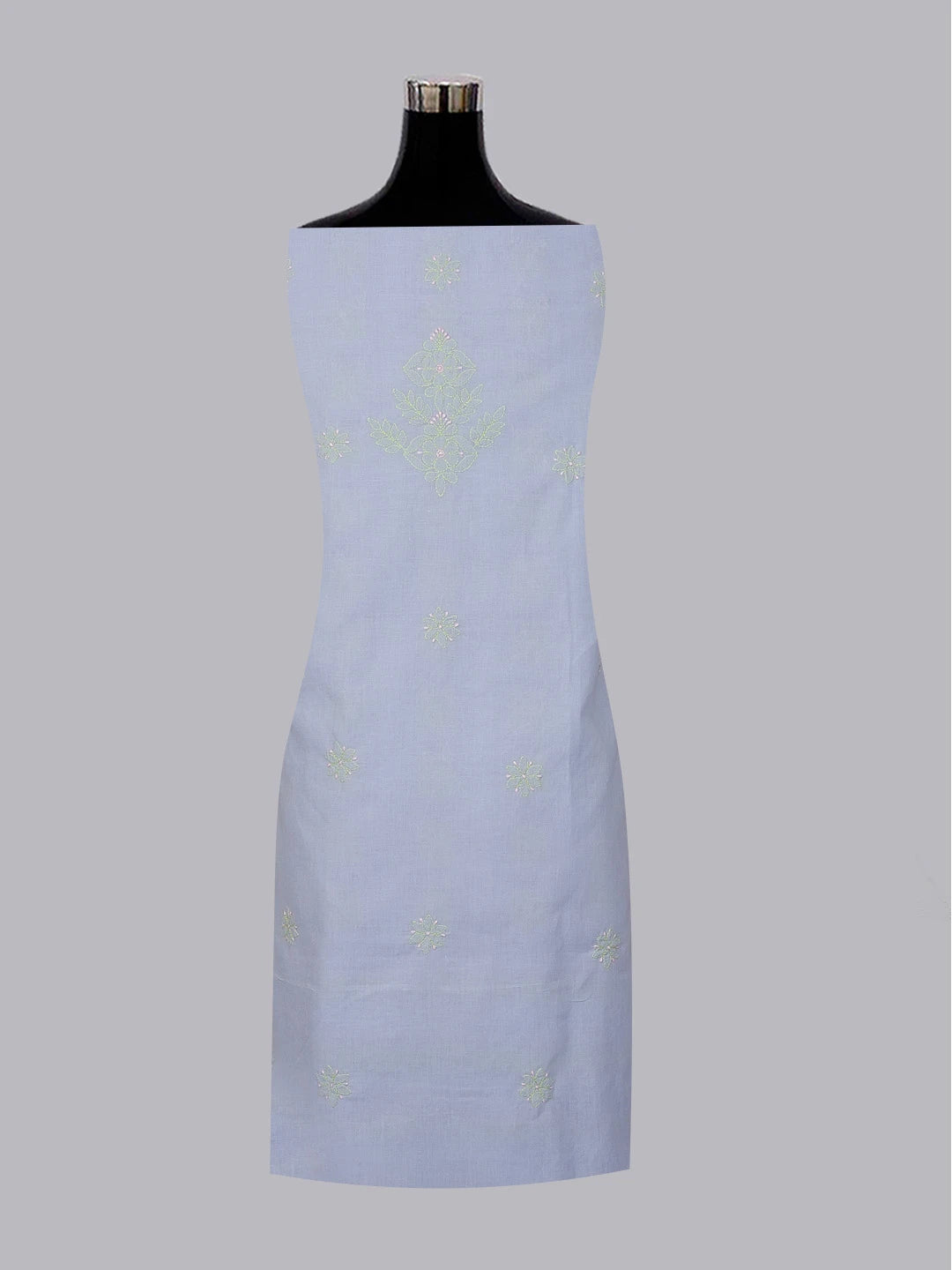 Ada Hand Embroidered Mauve Cotton Lucknowi Chikankari Unstitched Suit Piece 01A596034