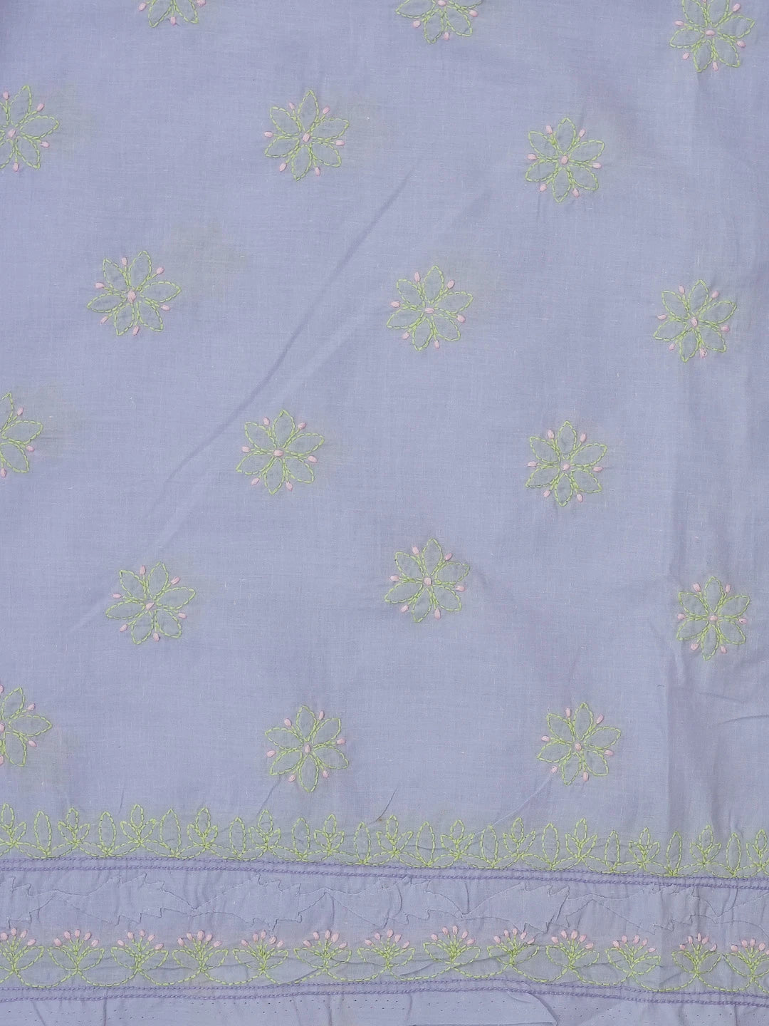 Ada Hand Embroidered Mauve Cotton Lucknowi Chikankari Unstitched Suit Piece 01A596034