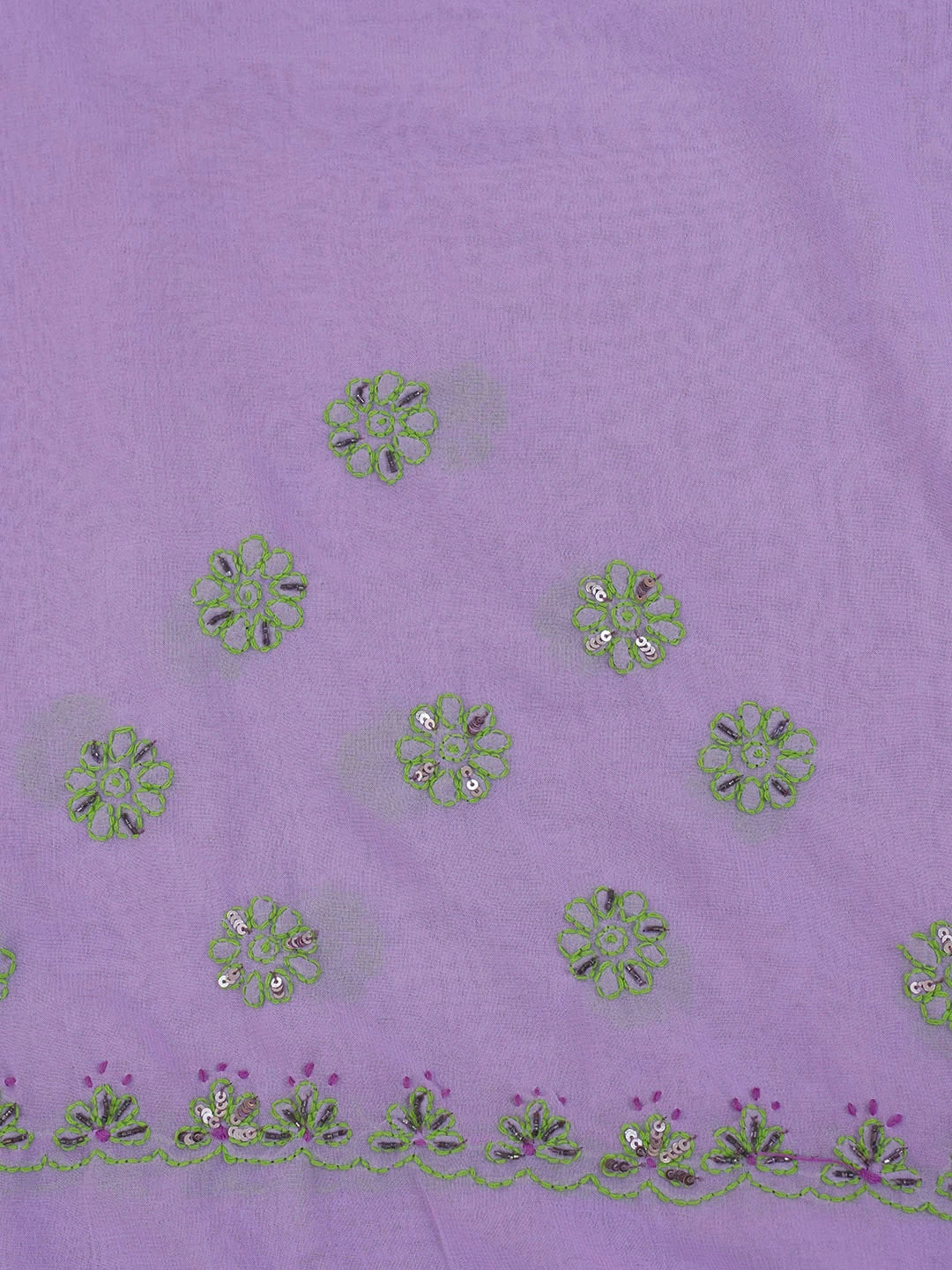 Ada Hand Embroidered Mauve Faux Georgette Lucknowi Chikankari Saree With Blouse With Cutdana Work 01A152176