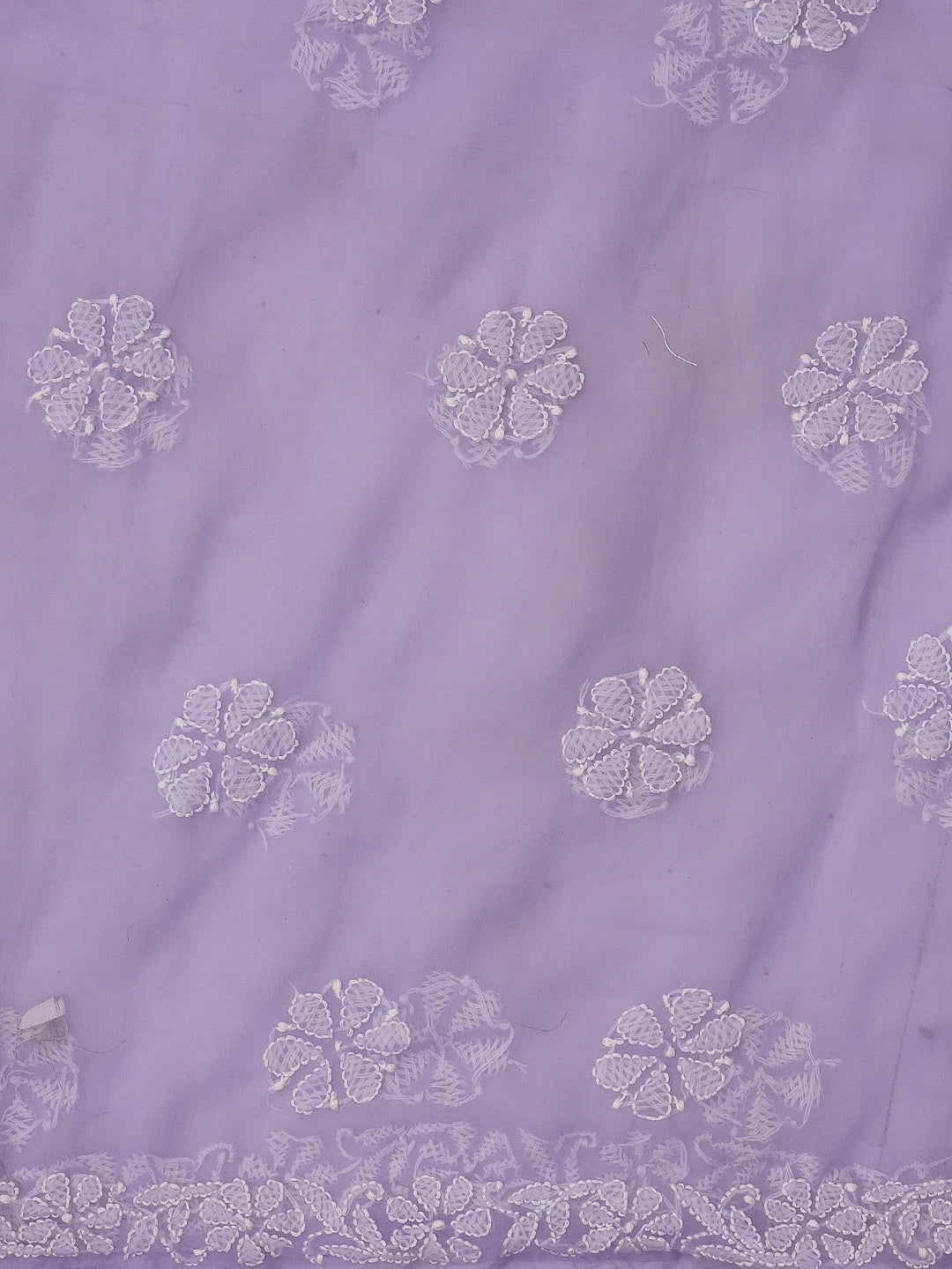 Ada Hand Embroidered Mauve Georgette Lucknowi Chikankari Unstitched Suit Piece 01A573020
