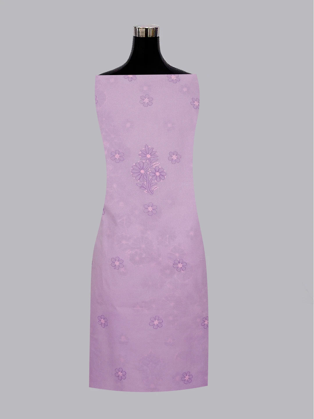Ada Hand Embroidered Mauve Cotton Lucknowi Chikankari Unstitched Suit Set 01A598929