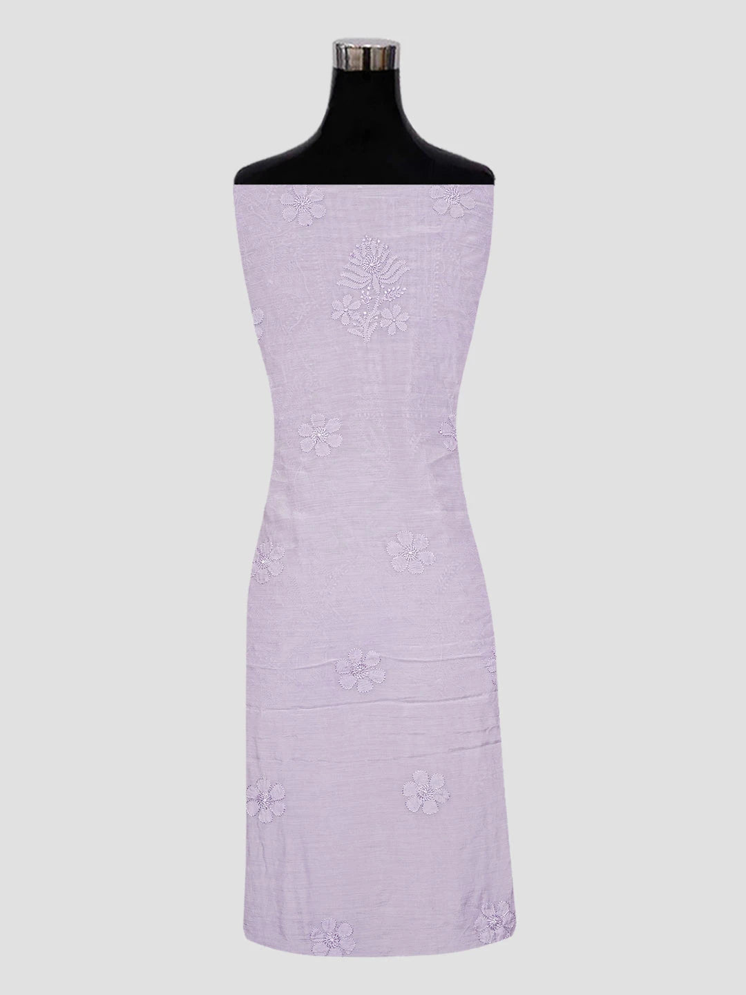 Ada Hand Embroidered Lavender Muslin Lucknowi Chikankari Unstitched Kurta Dupatta Set 01A584916