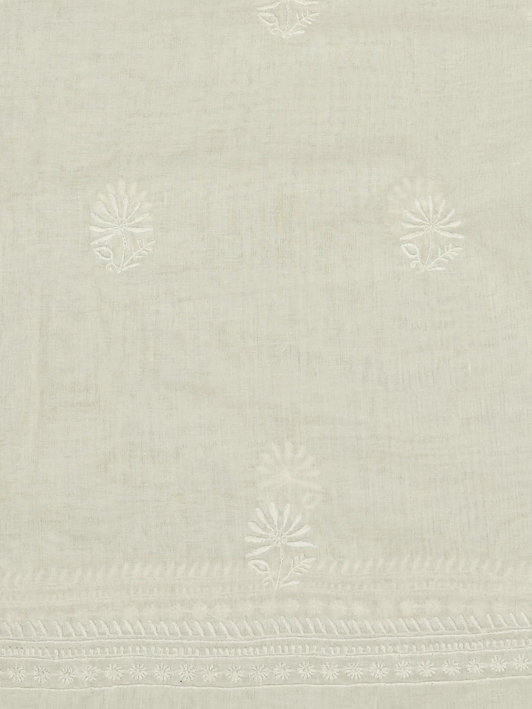 Ada Hand Embroidered Lemon Cotton Lucknowi Chikankari Unstitched Suit Piece 01A353275