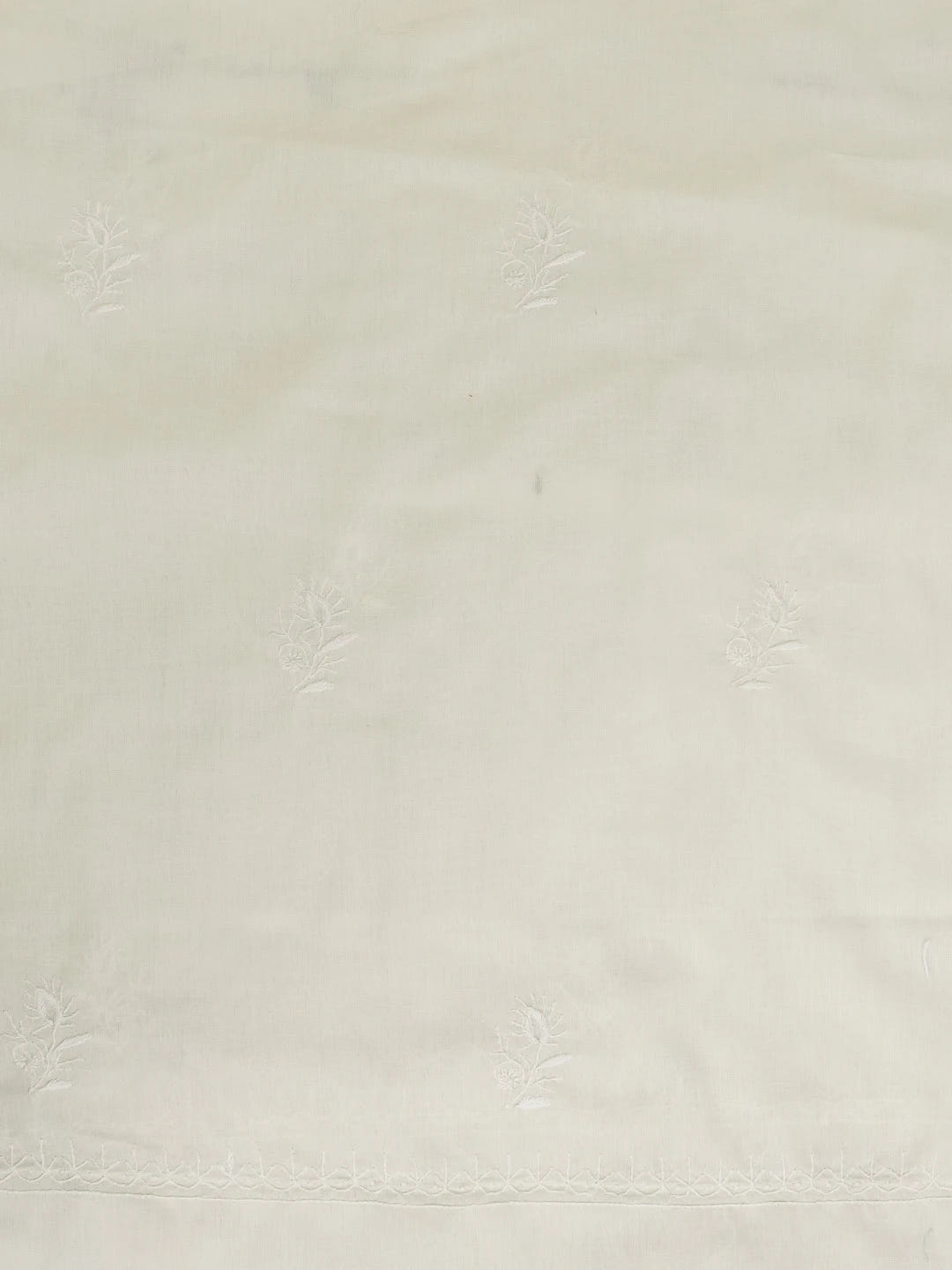 Ada Hand Embroidered Lemon Cotton Lucknowi Chikankari Unstitched Suit Piece 01A359729