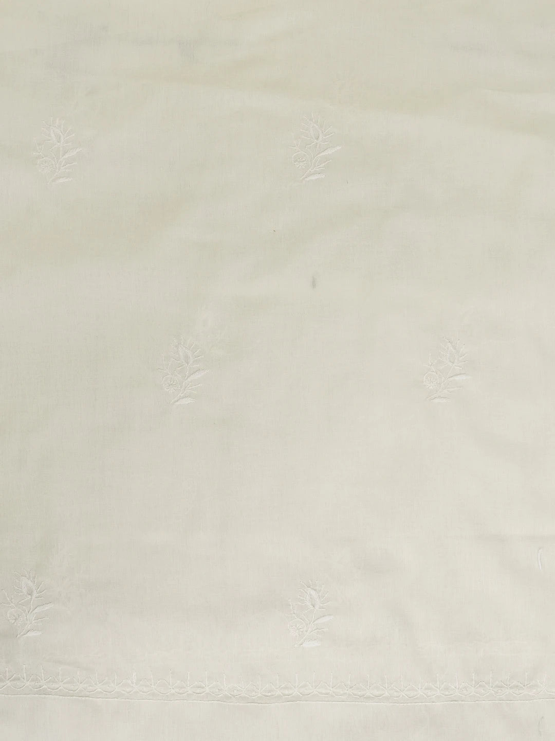 Ada Hand Embroidered Lemon Cotton Lucknowi Chikankari Unstitched Suit Piece 01A359729