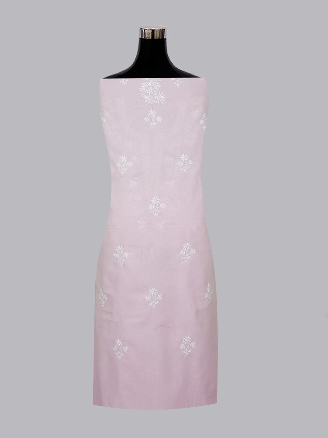 Ada Hand Embroidered Opera Mauve Cotton Lucknowi Chikankari Unstitched Suit Piece 01A555662